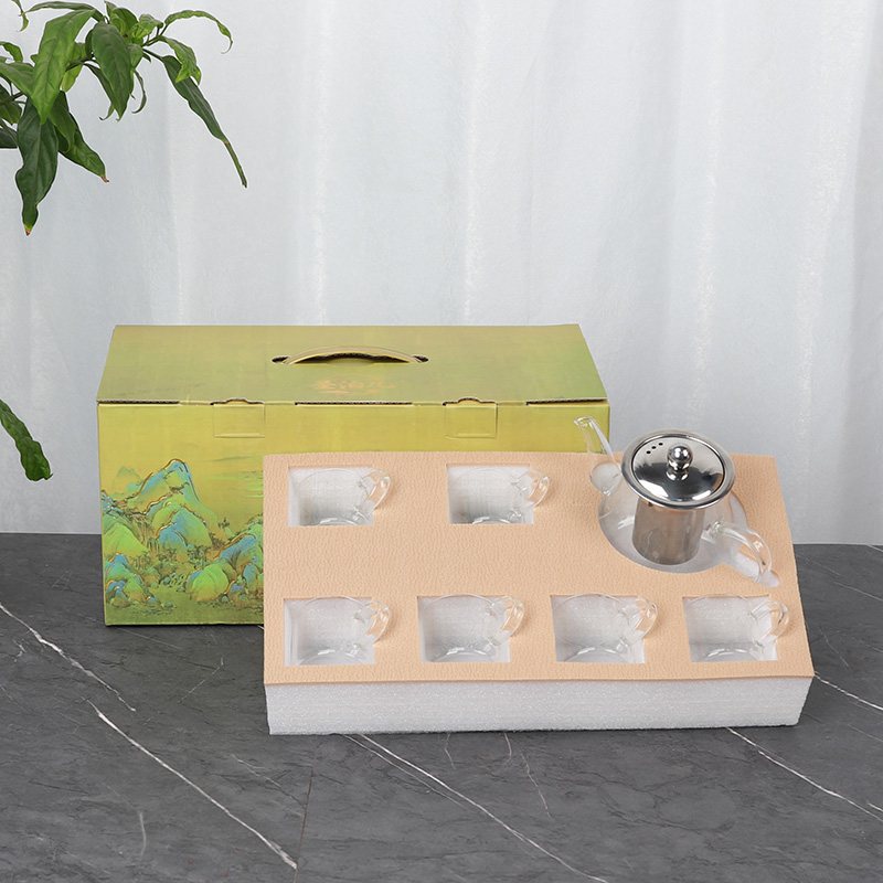 A Thousand Li of Rivers & Mountains Seven-Piece Tea Set view 3