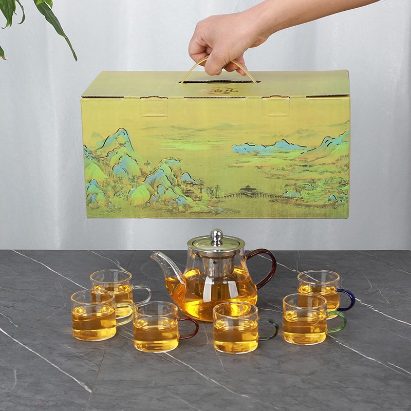 A Thousand Li of Rivers & Mountains Seven-Piece Set - Color Handles
