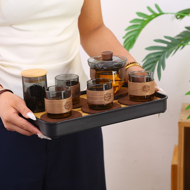 No.2 Leather Case Muyu Gaiwan Tea Set