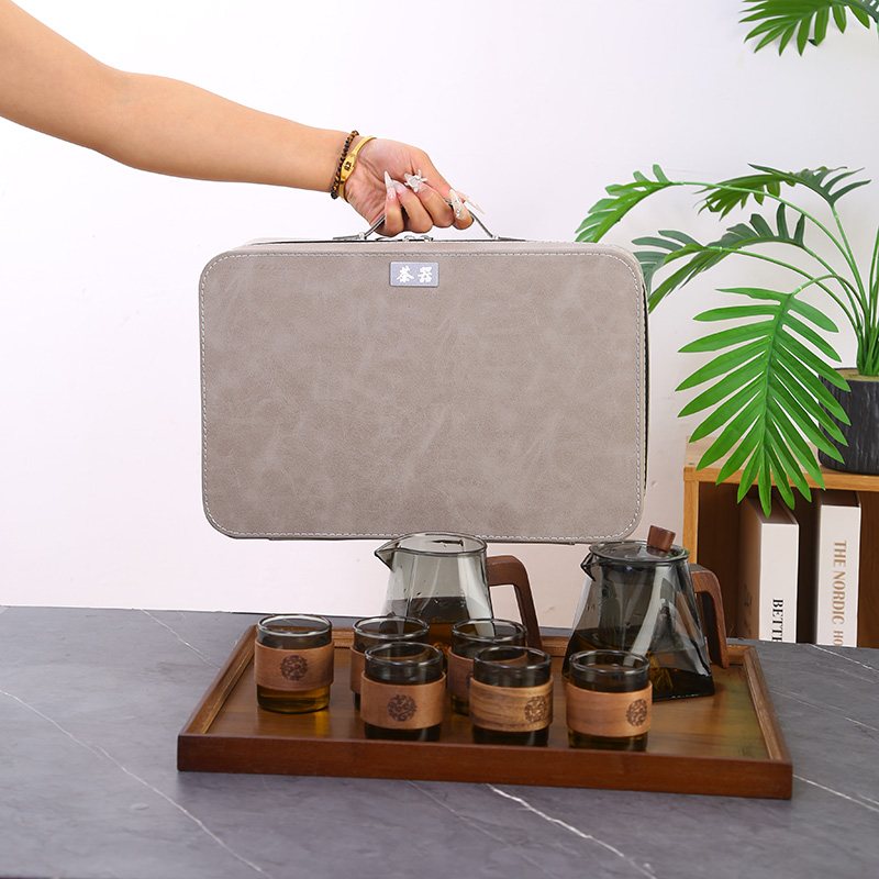 No.3 Leather Case Square Mountain-View Set