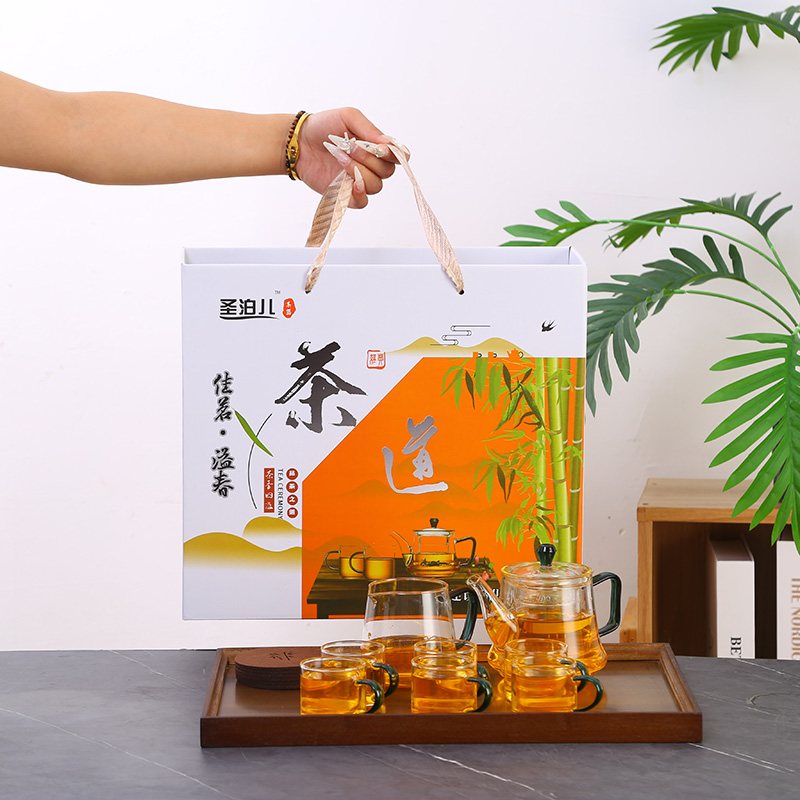 Orange Tea Ceremony Nine-Piece Set view 3
