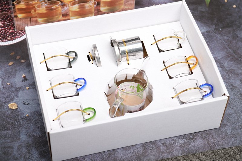 Biuidea Seven-Piece Tea Set - Color Handles