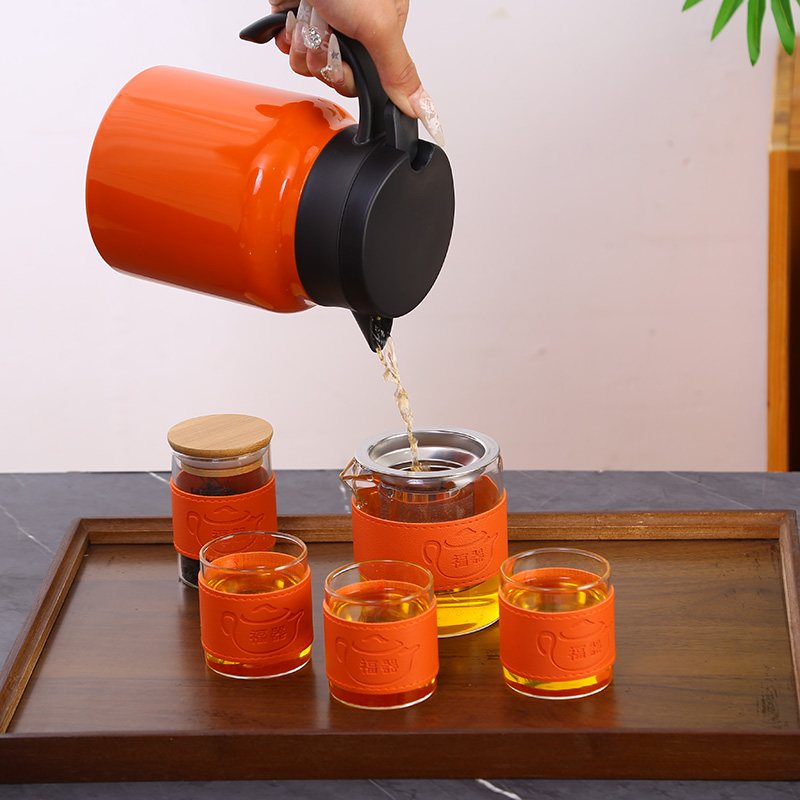 Persimmon Blessing Six-Piece Vacuum Pot Set