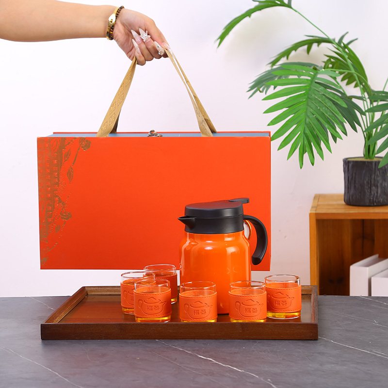 Persimmon Blessing Seven-Piece Vacuum Pot Set view 3