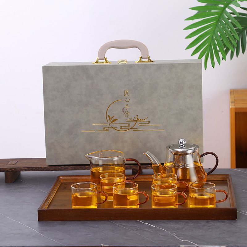 Biuidea Wooden Case Eight-Piece Tea Set view 2