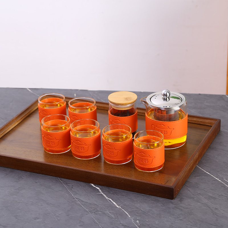 Suitcase Fortune Eight-Piece Travel Tea Set