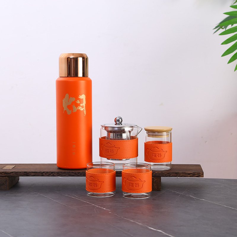 Suitcase Vacuum Bottle Tea Set view 2