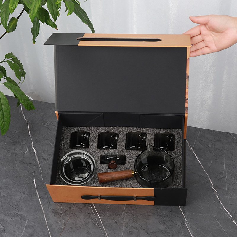 Thousand Mountains Smoky Kyusu Gift Set with Tray