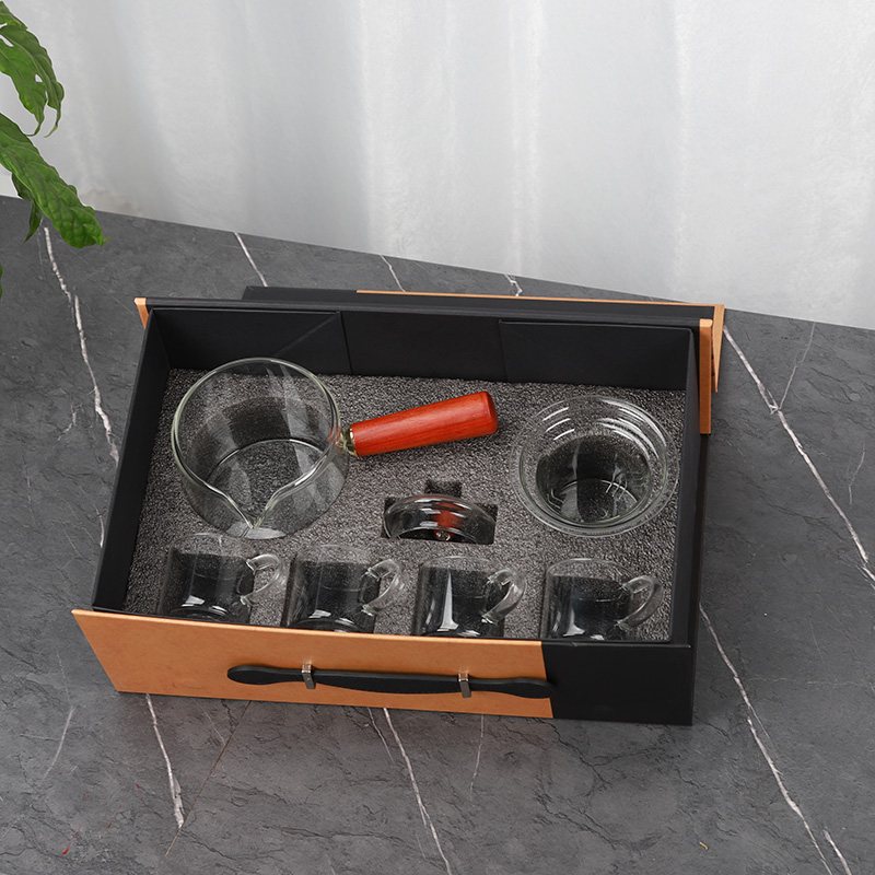 Thousand Mountains Clear Kyusu Gift Set with Tray