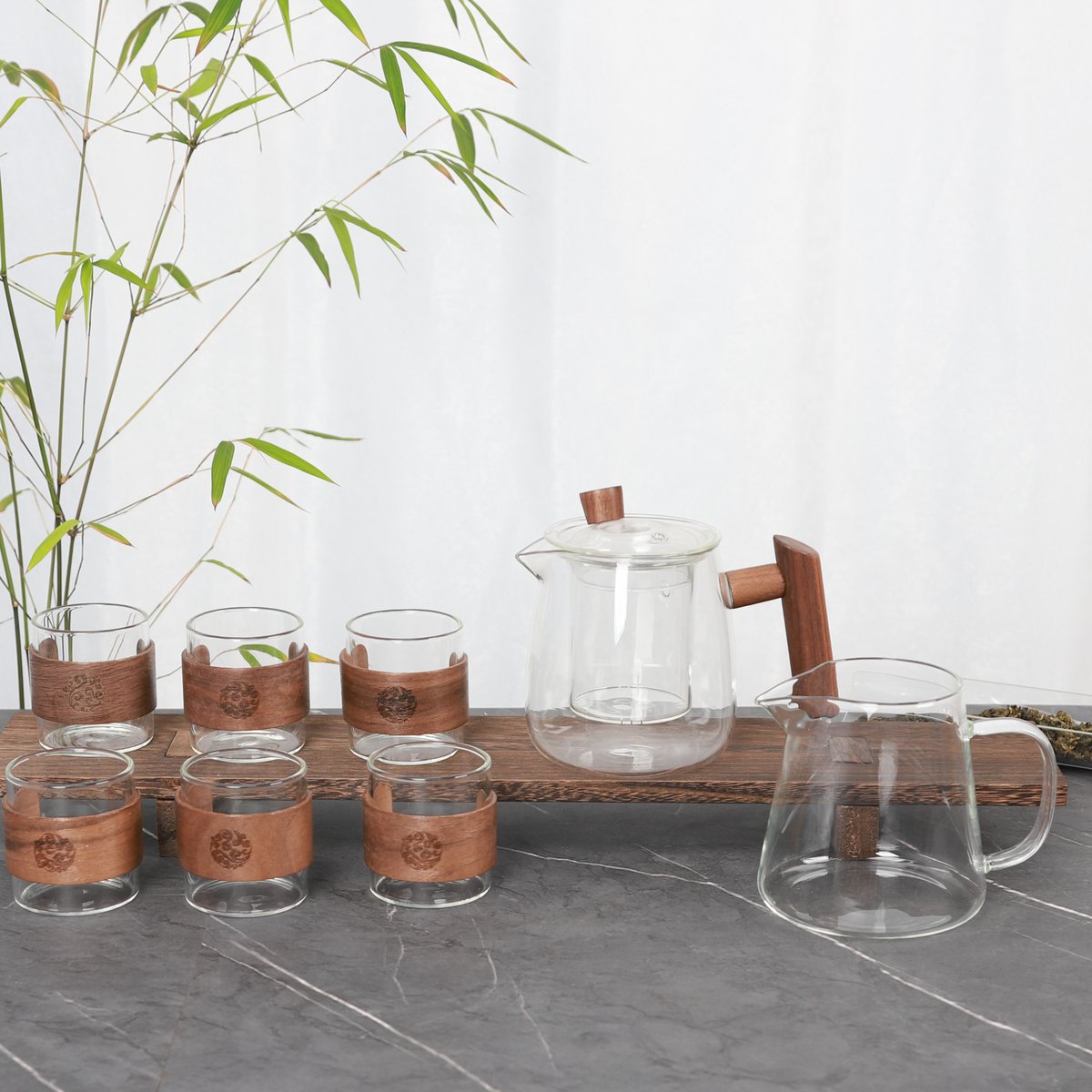 Black Tea Ceremony Eight-Piece Set - Yanxie Teapot