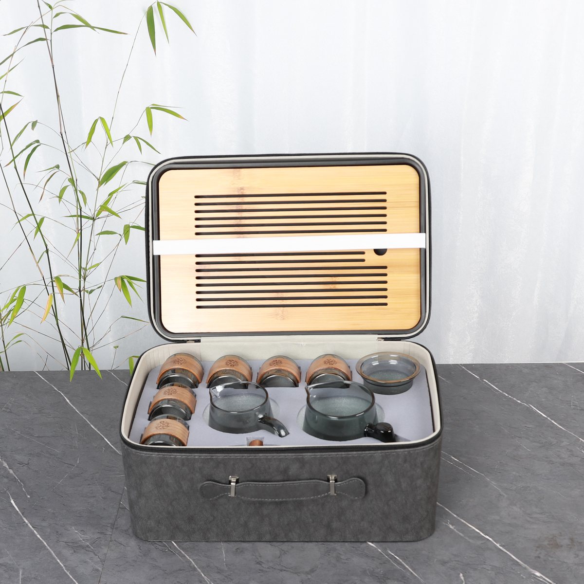 Jingxin Travel Tea Set - Snap Cups