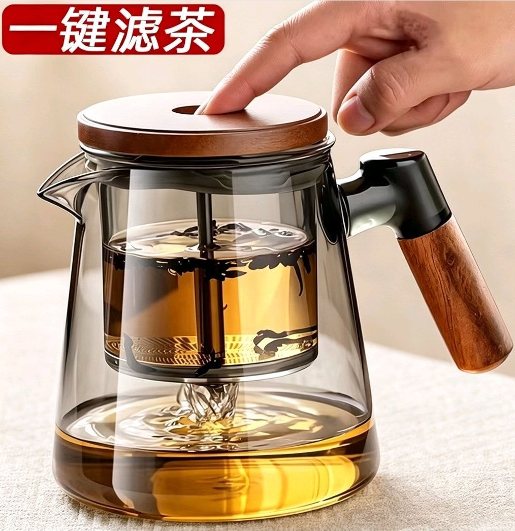Thousand Mountains One-Touch Piao Yi Teapot Set - Smoky Grey view 2