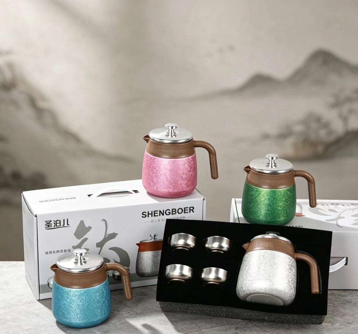 Titanium Gift Cup & Pot Set view 2