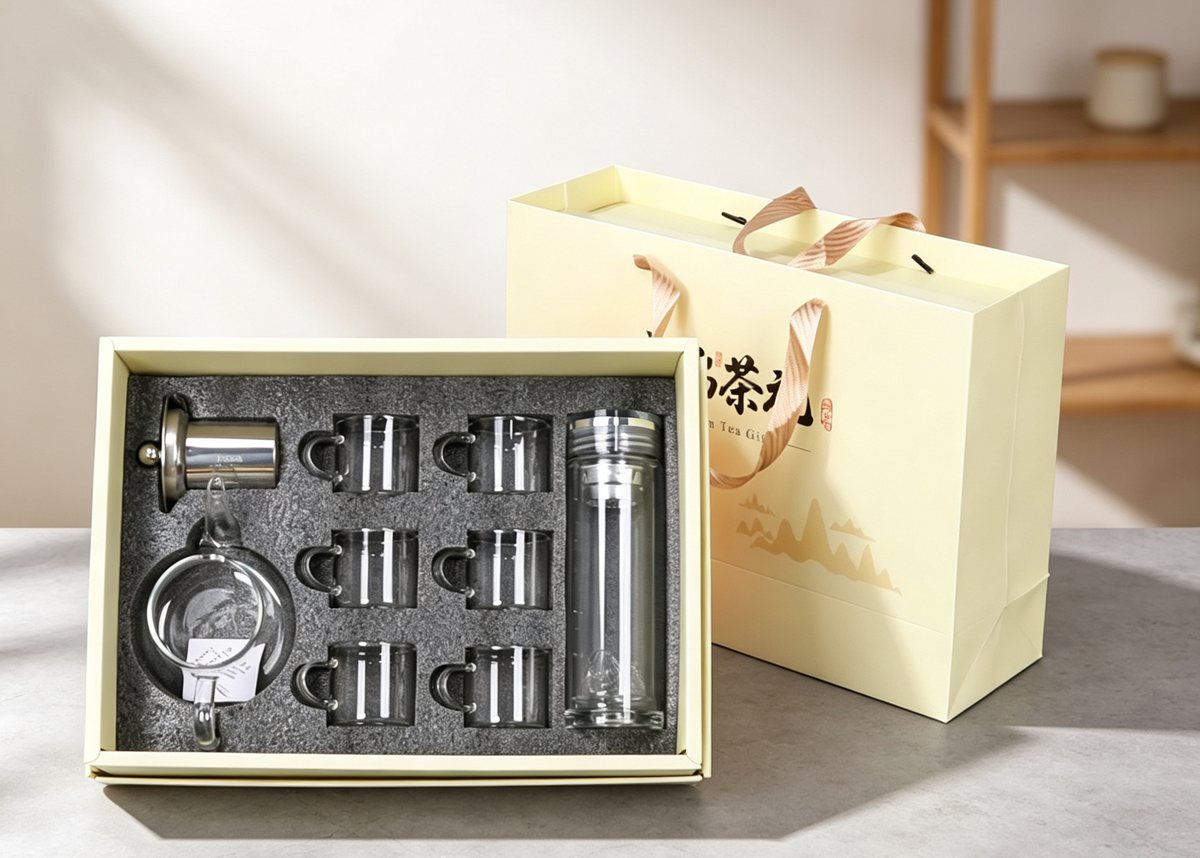 Premium Tea Gift B - Mountain-Base Double-Wall Set