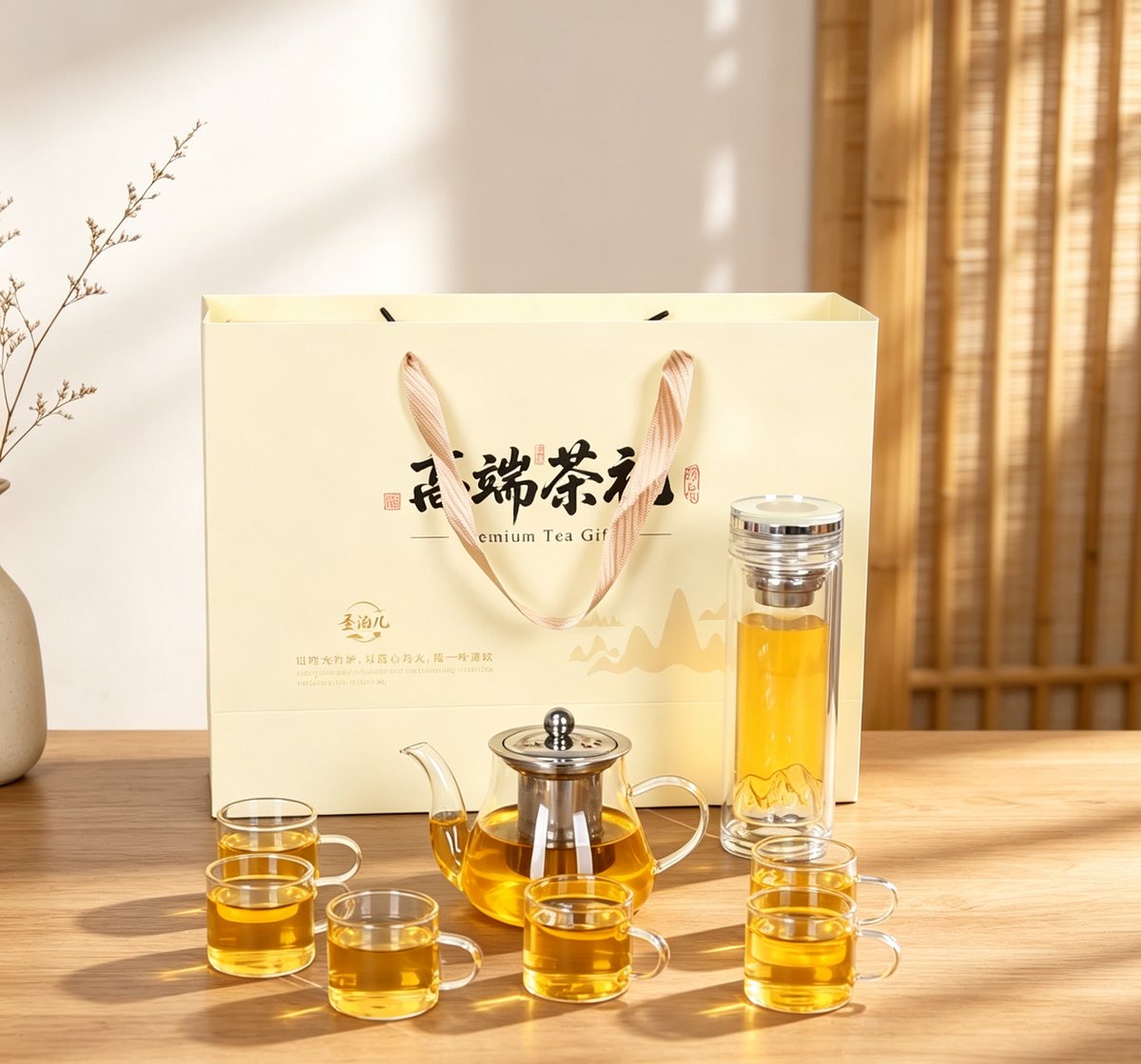 Premium Tea Gift B - Mountain-Base Double-Wall Set view 2