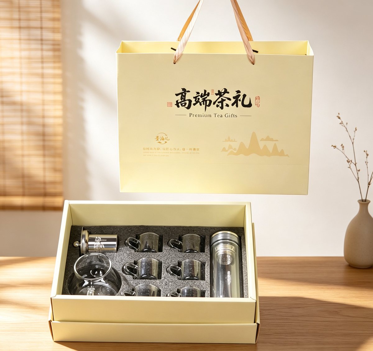 Premium Tea Gift B - Mountain-Base Double-Wall Set view 3