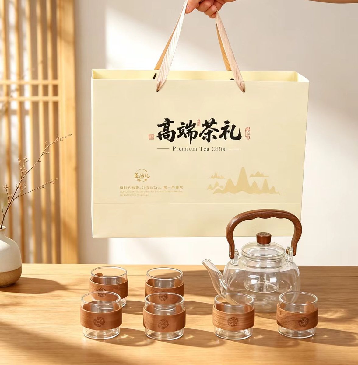 Premium Tea Gift C - Tiliang Kettle Tea Set view 3