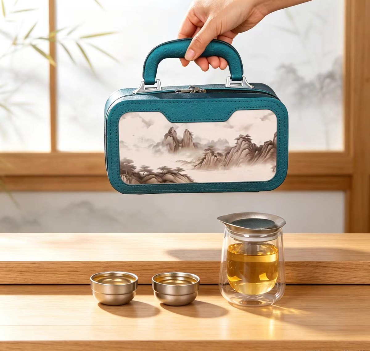 Travel tea set packaging